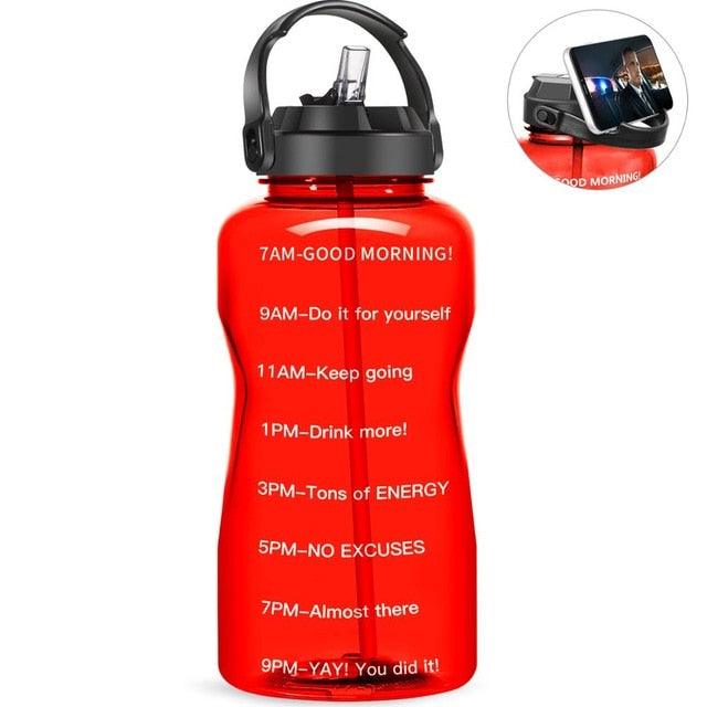 Sport 3.8L 2L Wide Mouth Gallon Tritan Water Bottle With Straw BPA Free (FHB)(F61)(1AK1)