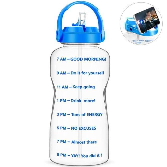 Sport 3.8L 2L Wide Mouth Gallon Tritan Water Bottle With Straw BPA Free (FHB)(F61)(1AK1)