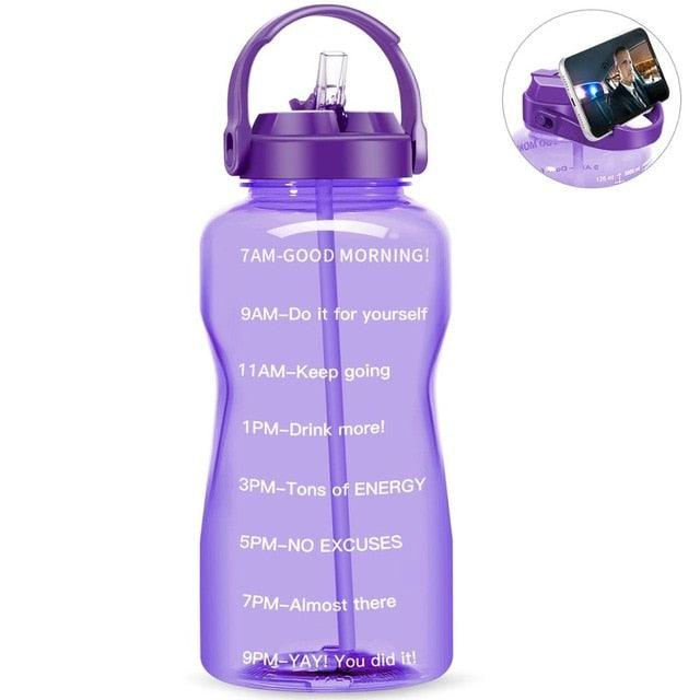 Sport 3.8L 2L Wide Mouth Gallon Tritan Water Bottle With Straw BPA Free (FHB)(F61)(1AK1)