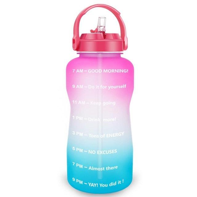 Sport 3.8L 2L Wide Mouth Gallon Tritan Water Bottle With Straw BPA Free (FHB)(F61)(1AK1)