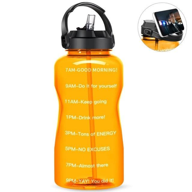 Sport 3.8L 2L Wide Mouth Gallon Tritan Water Bottle With Straw BPA Free (FHB)(F61)(1AK1)