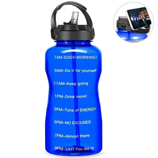 Sport 3.8L 2L Wide Mouth Gallon Tritan Water Bottle With Straw BPA Free (FHB)(F61)(1AK1)