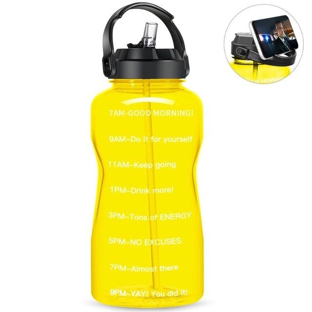 Sport 3.8L 2L Wide Mouth Gallon Tritan Water Bottle With Straw BPA Free (FHB)(F61)(1AK1)