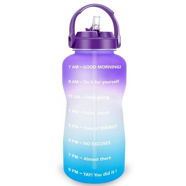 Sport 3.8L 2L Wide Mouth Gallon Tritan Water Bottle With Straw BPA Free (FHB)(F61)(1AK1)