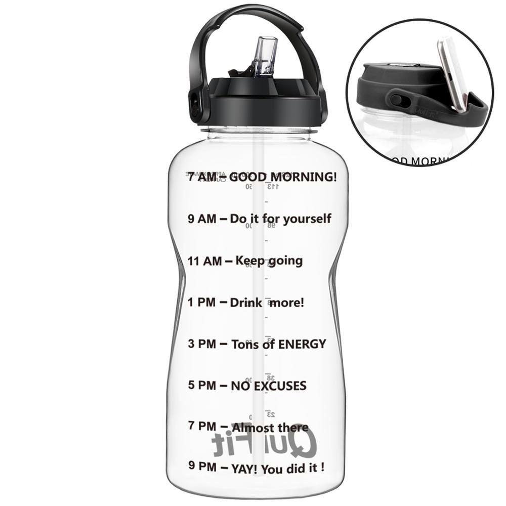 Sport 3.8L 2L Wide Mouth Gallon Tritan Water Bottle With Straw BPA Free (FHB)(F61)(1AK1)
