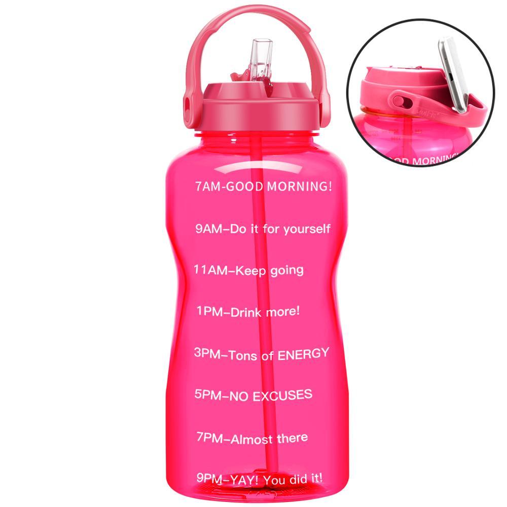 Sport 3.8L 2L Wide Mouth Gallon Tritan Water Bottle With Straw BPA Free (FHB)(F61)(1AK1)