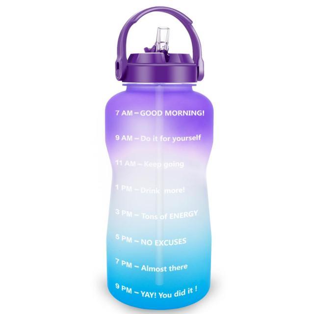 Sport 3.8L 2L Wide Mouth Gallon Tritan Water Bottle With Straw BPA Free (FHB)(F61)(1AK1)
