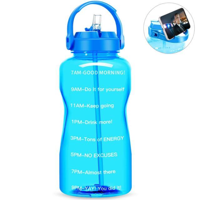 Sport 3.8L 2L Wide Mouth Gallon Tritan Water Bottle With Straw BPA Free (FHB)(F61)(1AK1)