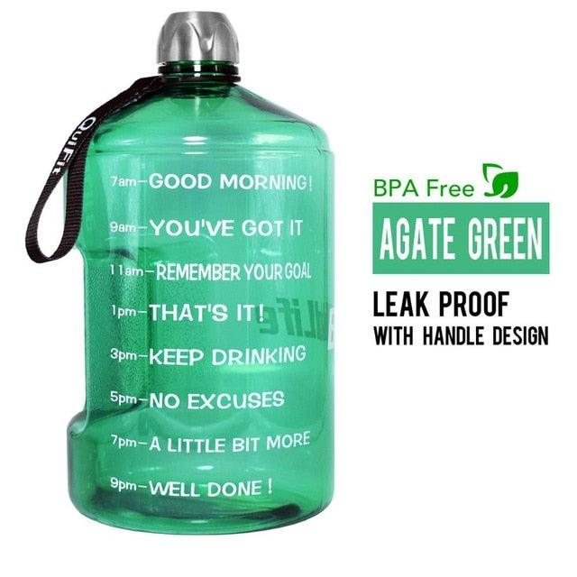 Great 128oz 73oz 43oz 1 Gallon BPA Free Plastic Big Drink Water Bottle Jug Gourd - Travel Sports Fitness GYM Water-bottle (FHB)(1AK1)