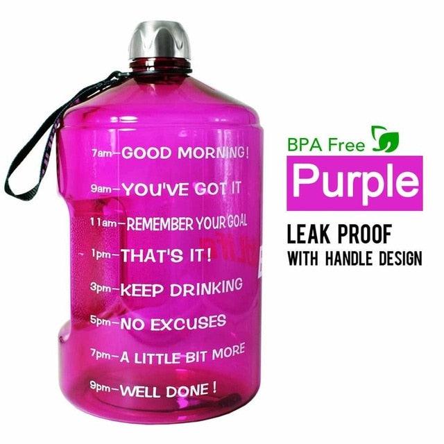 Great 128oz 73oz 43oz 1 Gallon BPA Free Plastic Big Drink Water Bottle Jug Gourd - Travel Sports Fitness GYM Water-bottle (FHB)(1AK1)