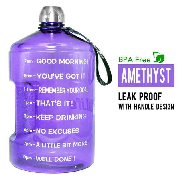 Great 128oz 73oz 43oz 1 Gallon BPA Free Plastic Big Drink Water Bottle Jug Gourd - Travel Sports Fitness GYM Water-bottle (FHB)(1AK1)