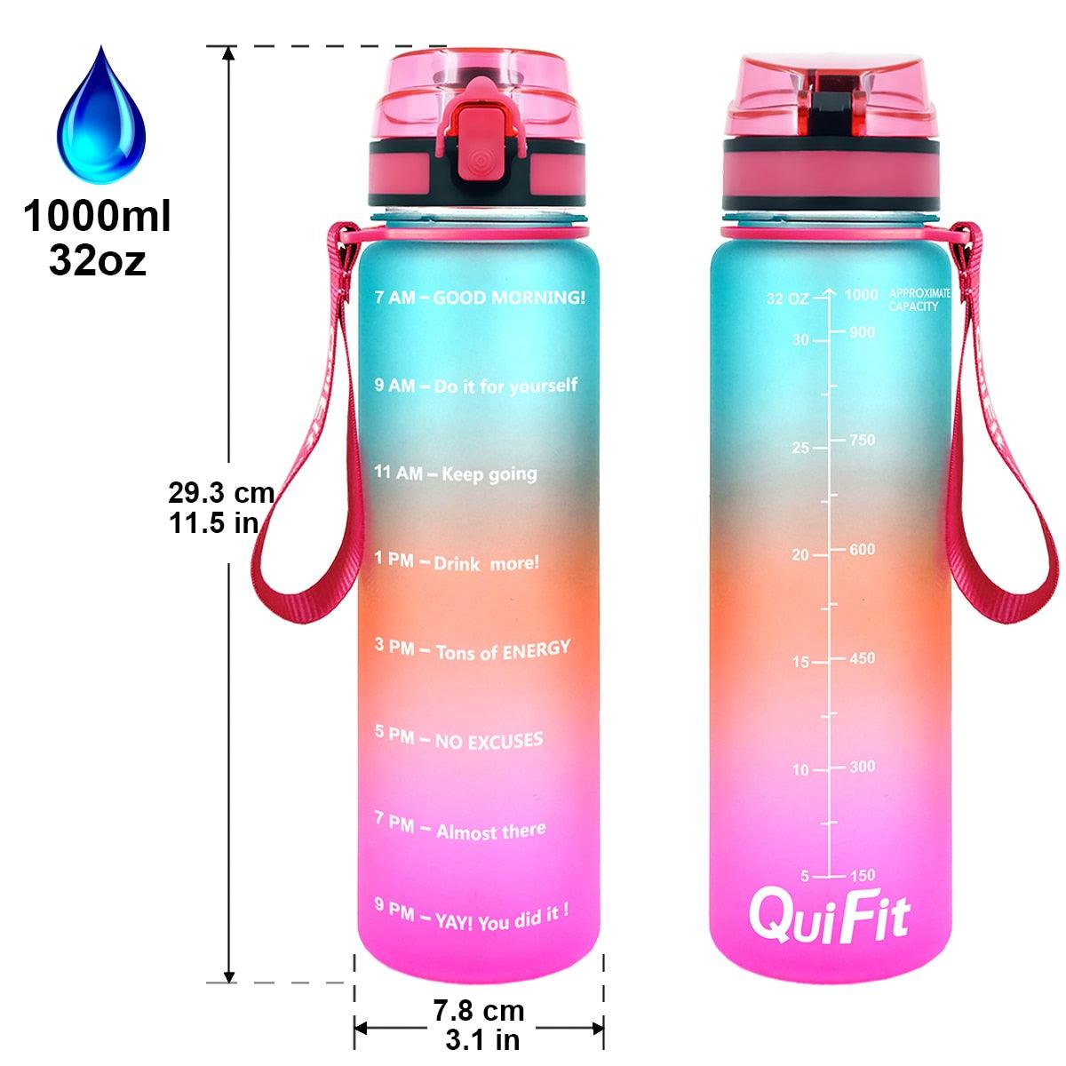 Trending 1L 32OZ Tritan Water Bottles - BPA Free Drinking Cups Bicycle Bottles Portable GYM Outdoor - Sport Fitness Walking Bottle (1AK1)