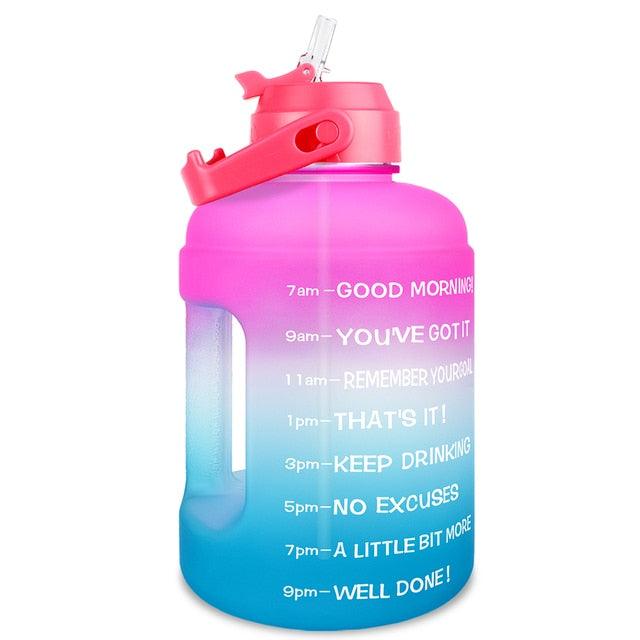 Amazing Water Bottle 2.2L 73oz Motivational with Straw Leakproof BPA Free Sports Travel Water Jug Time Marker Help to Lose Weight(FHB)(1AK1)(1U24)(F24)(1U101)(1U9)(F101)