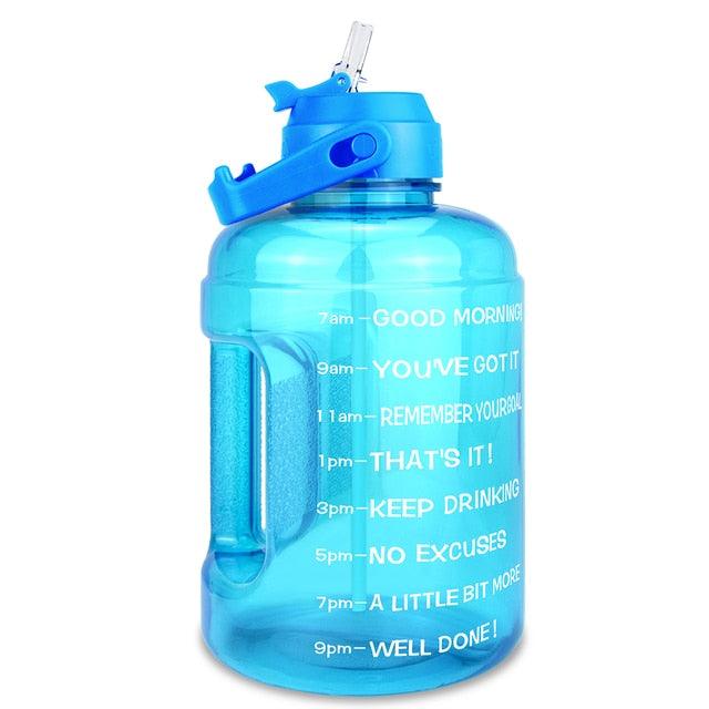 Amazing Water Bottle 2.2L 73oz Motivational with Straw Leakproof BPA Free Sports Travel Water Jug Time Marker Help to Lose Weight(FHB)(1AK1)(1U24)(F24)(1U101)(1U9)(F101)