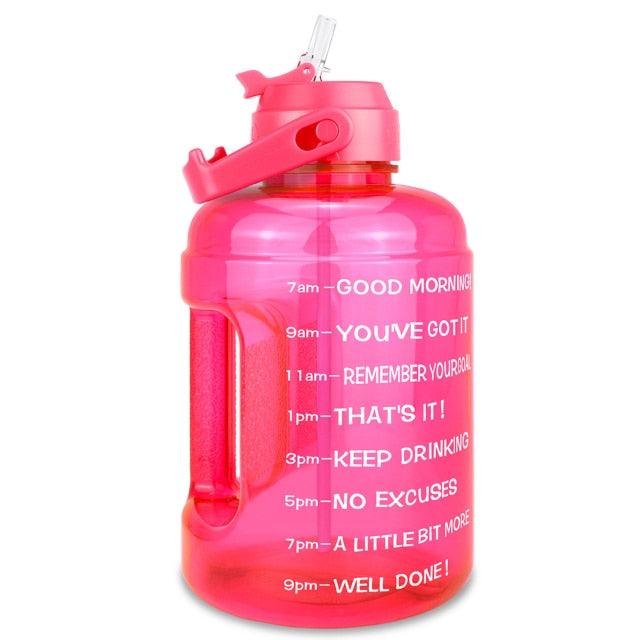 Amazing Water Bottle 2.2L 73oz Motivational with Straw Leakproof BPA Free Sports Travel Water Jug Time Marker Help to Lose Weight(FHB)(1AK1)(1U24)(F24)(1U101)(1U9)(F101)