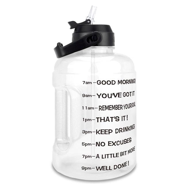 Amazing Water Bottle 2.2L 73oz Motivational with Straw Leakproof BPA Free Sports Travel Water Jug Time Marker Help to Lose Weight(FHB)(1AK1)(1U24)(F24)(1U101)(1U9)(F101)