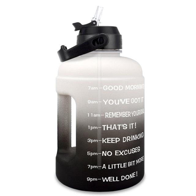 Amazing Water Bottle 2.2L 73oz Motivational with Straw Leakproof BPA Free Sports Travel Water Jug Time Marker Help to Lose Weight(FHB)(1AK1)(1U24)(F24)(1U101)(1U9)(F101)