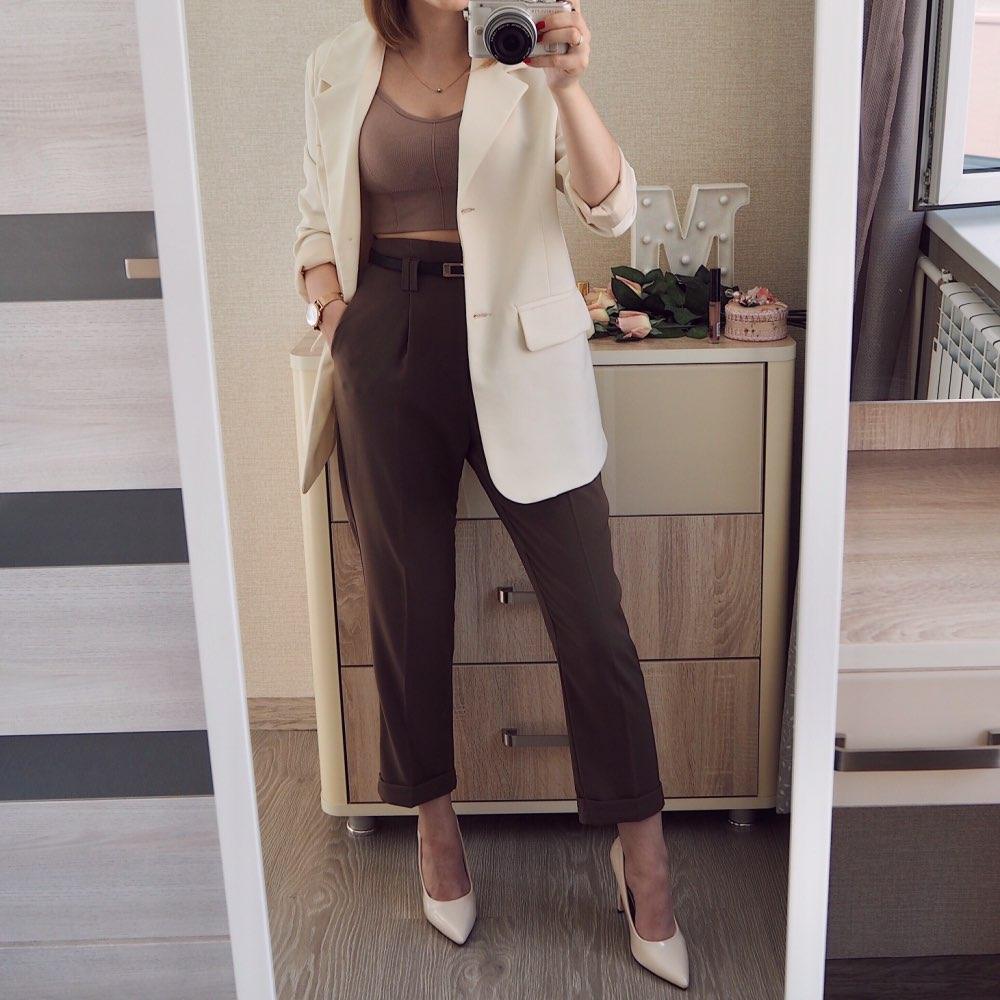 Beautiful Formal Summer Autumn Straight Pants - Pockets High Waist - Elegant Office Lady Ankle-Length Pants (BP)(F25)