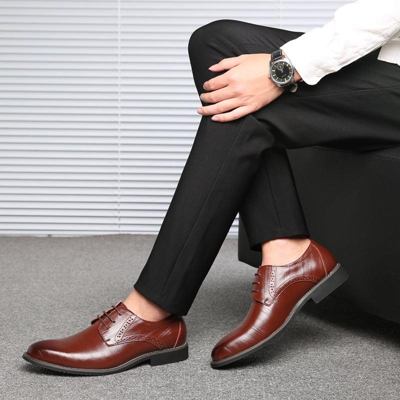 Autumn Formal Shoes - Men High Quality Leather Dress Shoes (MSF2)(F14)