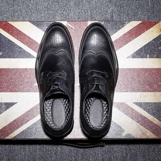 Fashion Men's Formal Shoes - Leather Personality Men Business Shoes (MSF2)(MSF4)(MSC4)(F14)
