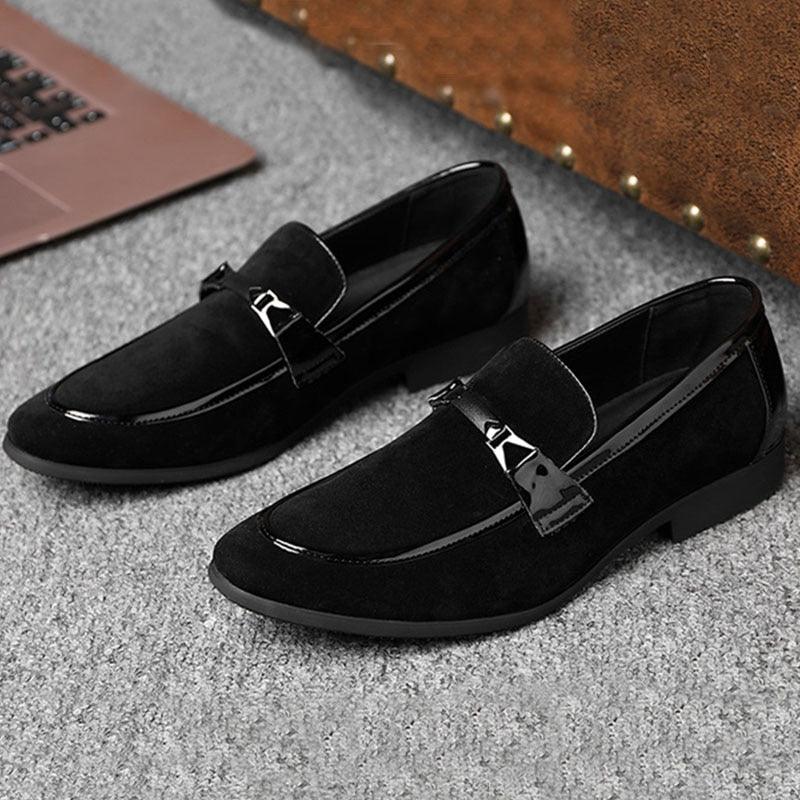 Fashion Pointed Toe Dress Shoes - Men's Patent Leather Formal Suits Slip-On Party Men's Shoes (D14)(MSF3)(MSC2)(MSC4)(MSC1)