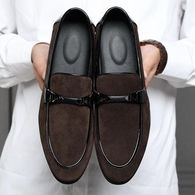 Fashion Pointed Toe Dress Shoes - Men's Patent Leather Formal Suits Slip-On Party Men's Shoes (D14)(MSF3)(MSC2)(MSC4)(MSC1)