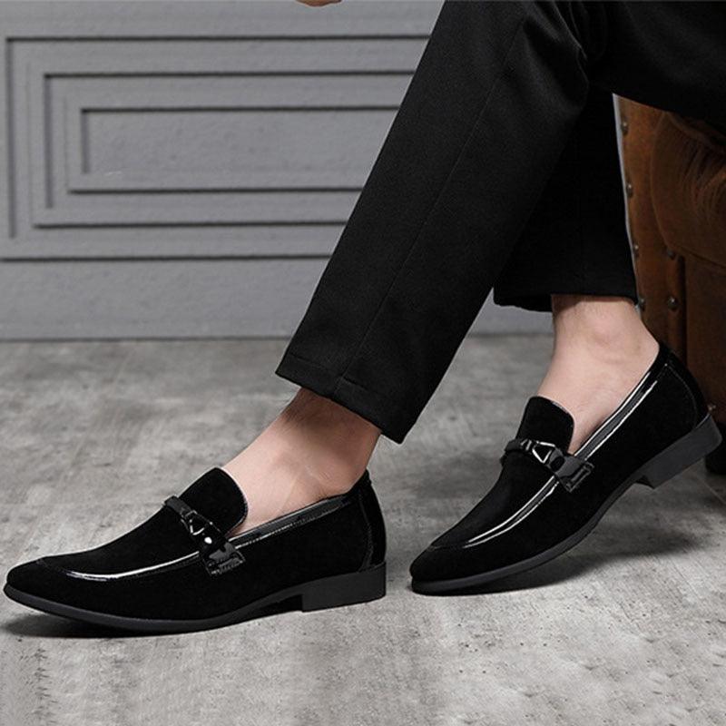 Fashion Pointed Toe Dress Shoes - Men's Patent Leather Formal Suits Slip-On Party Men's Shoes (D14)(MSF3)(MSC2)(MSC4)(MSC1)
