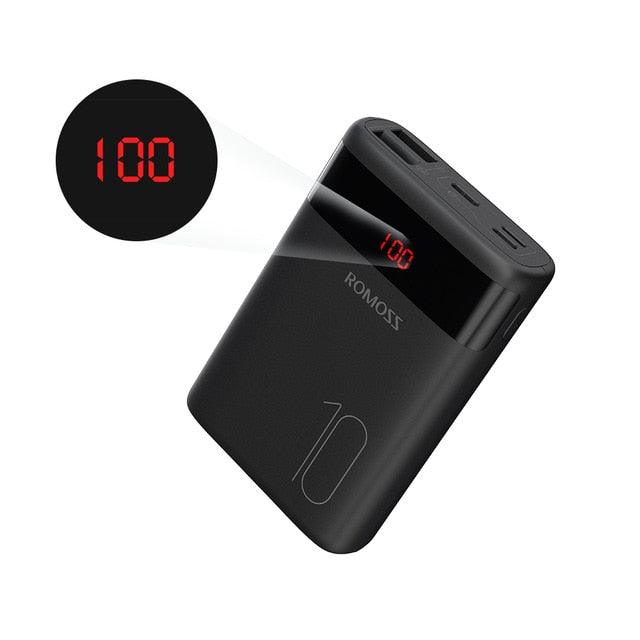 Ares 10 10000mAh Power Bank With Double USB Port - External Battery Pack - Travel Size Portable Charger (D79)(1LT1)