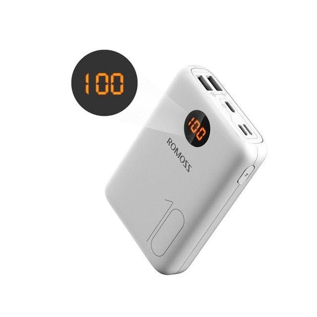 Great 10000mAh Power Bank - With Double USB Port Cable- External Battery Pack - Travel Size (1LT1)(F104)
