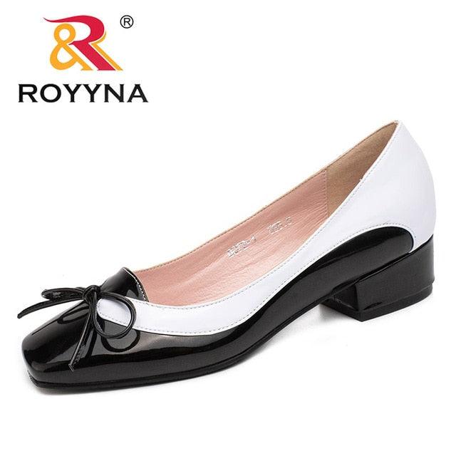 Great Arrival Fashion Style Women Pumps Butterfly-Knot Women Dress Shoes Square Toe Women Office Shoes Shallow Lady Shoes (FS)(F40)(3U40)