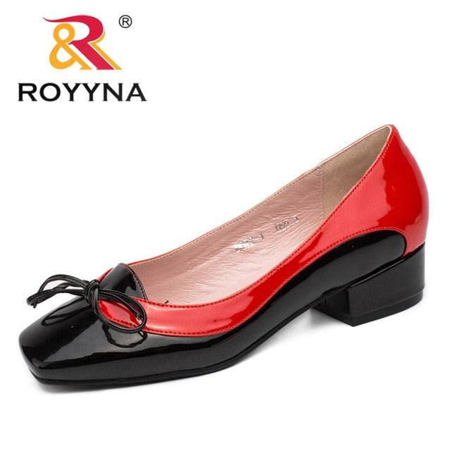 Great Arrival Fashion Style Women Pumps Butterfly-Knot Women Dress Shoes Square Toe Women Office Shoes Shallow Lady Shoes (FS)(F40)(3U40)