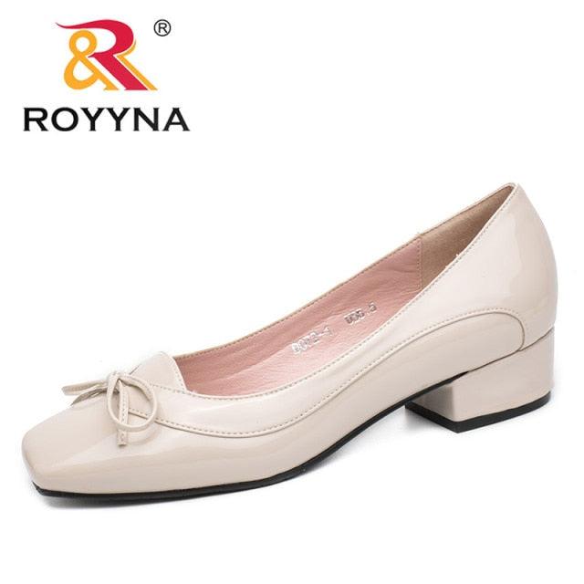 Great Arrival Fashion Style Women Pumps Butterfly-Knot Women Dress Shoes Square Toe Women Office Shoes Shallow Lady Shoes (FS)(F40)(3U40)
