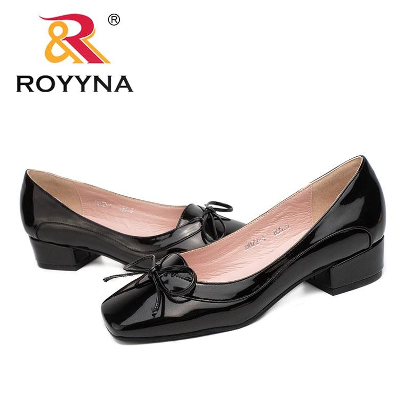 Great Arrival Fashion Style Women Pumps Butterfly-Knot Women Dress Shoes Square Toe Women Office Shoes Shallow Lady Shoes (FS)(F40)(3U40)