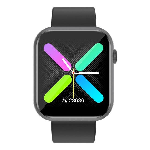 Great Smart Watch - Blood Pressure Oxygen Monitor With Game Function Multilingual Smartwatch - Android IOS (D82)(D84)(RW)