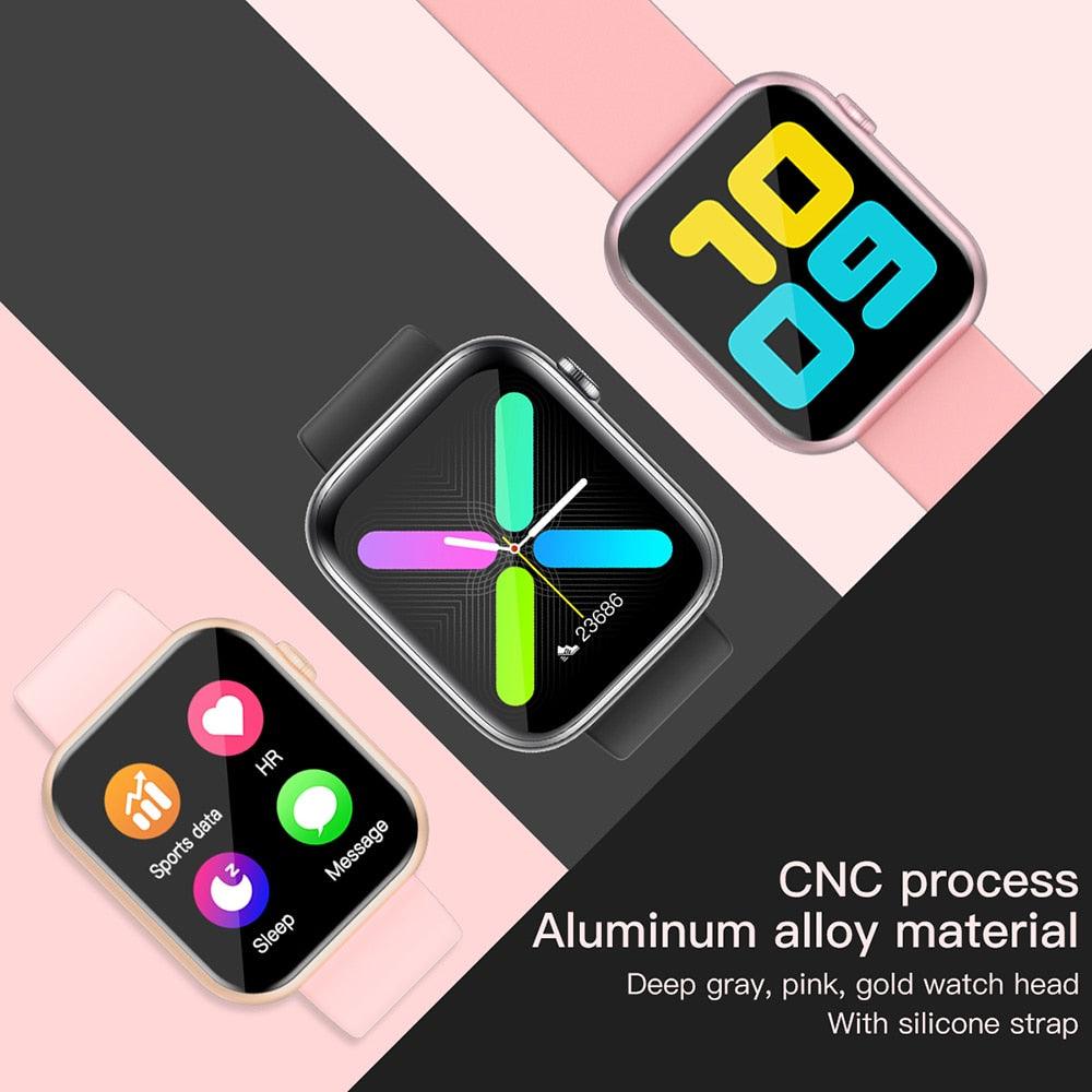 Great Smart Watch - Blood Pressure Oxygen Monitor With Game Function Multilingual Smartwatch - Android IOS (D82)(D84)(RW)