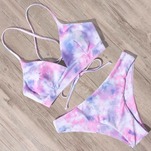Amazing Sexy Bandage Bikini - Women Swimsuit - Thong Push Up Bikinis Set - Bathing Suit (TB8D)(F26)