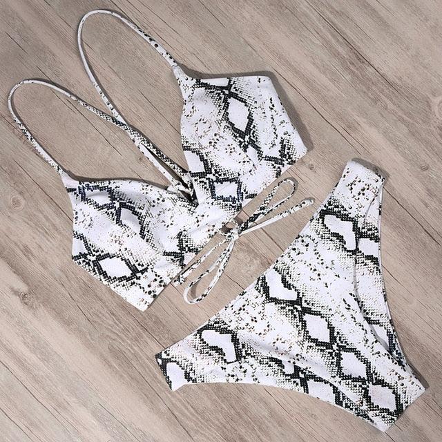 Amazing Sexy Bandage Bikini - Women Swimsuit - Thong Push Up Bikinis Set - Bathing Suit (TB8D)(F26)