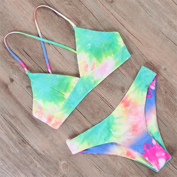 Amazing Sexy Bandage Bikini - Women Swimsuit - Thong Push Up Bikinis Set - Bathing Suit (TB8D)(F26)