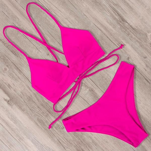 Amazing Sexy Bandage Bikini - Women Swimsuit - Thong Push Up Bikinis Set - Bathing Suit (TB8D)(F26)