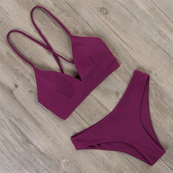Amazing Sexy Bandage Bikini - Women Swimsuit - Thong Push Up Bikinis Set - Bathing Suit (TB8D)(F26)