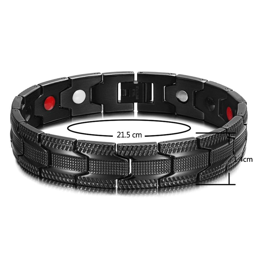 Negative Ions Magnetic Therapy Bracelet & Bangle Hologram Bracelets (MJ3)