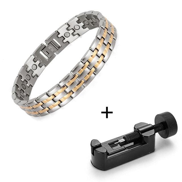 Full Magnetic Bracelet - Design Stainless Steel Jewelry Charm Bangles Bracelets (MJ3)