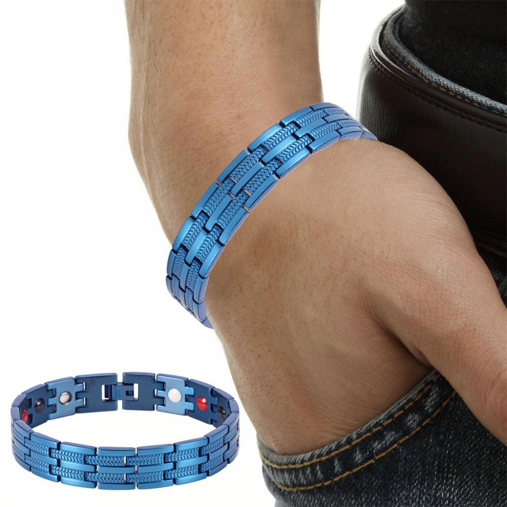 Great Bracelet - Healing 4 Elements Magnetic Stainless Steel Bracelets (D83)(MJ3)