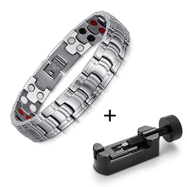 Jewelry Gold Color Magnetic Bracelet - Bracelets & Bangles Stainless Steel (MJ3)