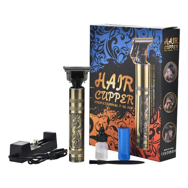 Rechargeable USB Hair Clipper T-Shaped Carving Push Barber Haircut Cutter Professional Machine (BD6)(1U45)