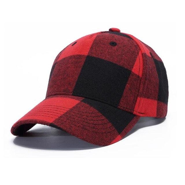 Great Plaid Men's Baseball Cap - Unisex Snapback Cap - Cotton Casual Cap (2U102)