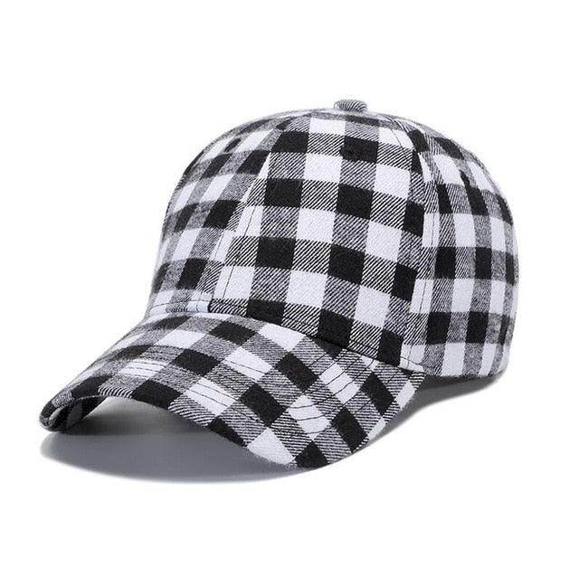 Great Plaid Men's Baseball Cap - Unisex Snapback Cap - Cotton Casual Cap (2U102)