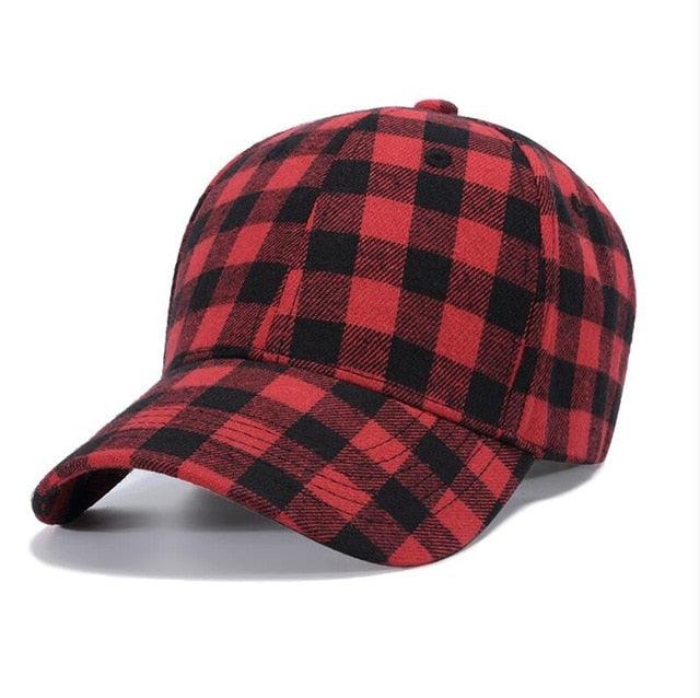 Great Plaid Men's Baseball Cap - Unisex Snapback Cap - Cotton Casual Cap (2U102)