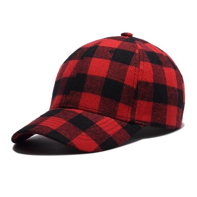 Great Plaid Men's Baseball Cap - Unisex Snapback Cap - Cotton Casual Cap (2U102)