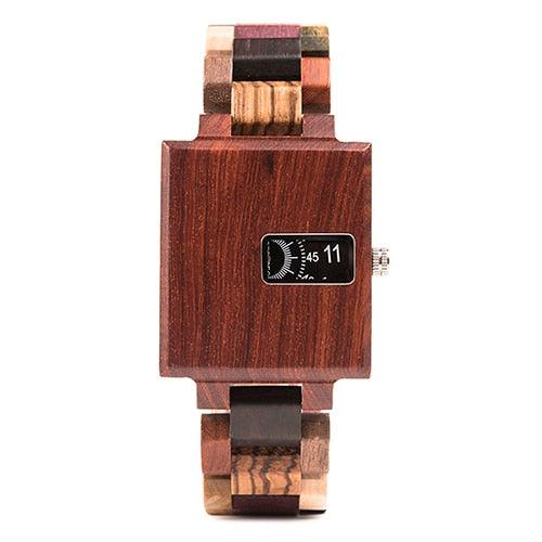 New Design Watch - Men Wooden Luxury Brand Top Gift Quartz Wristwatches (MA9)(F84)